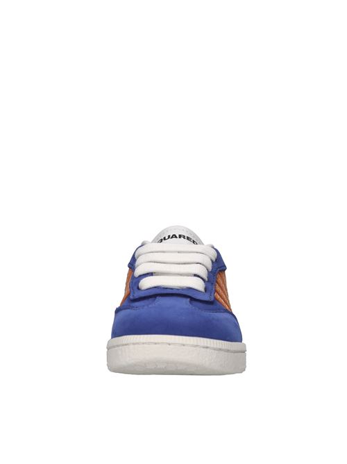 Sneakers in pelle DSQUARED2 | 80133 NABUK/GINEVRABLU-ARANCIO